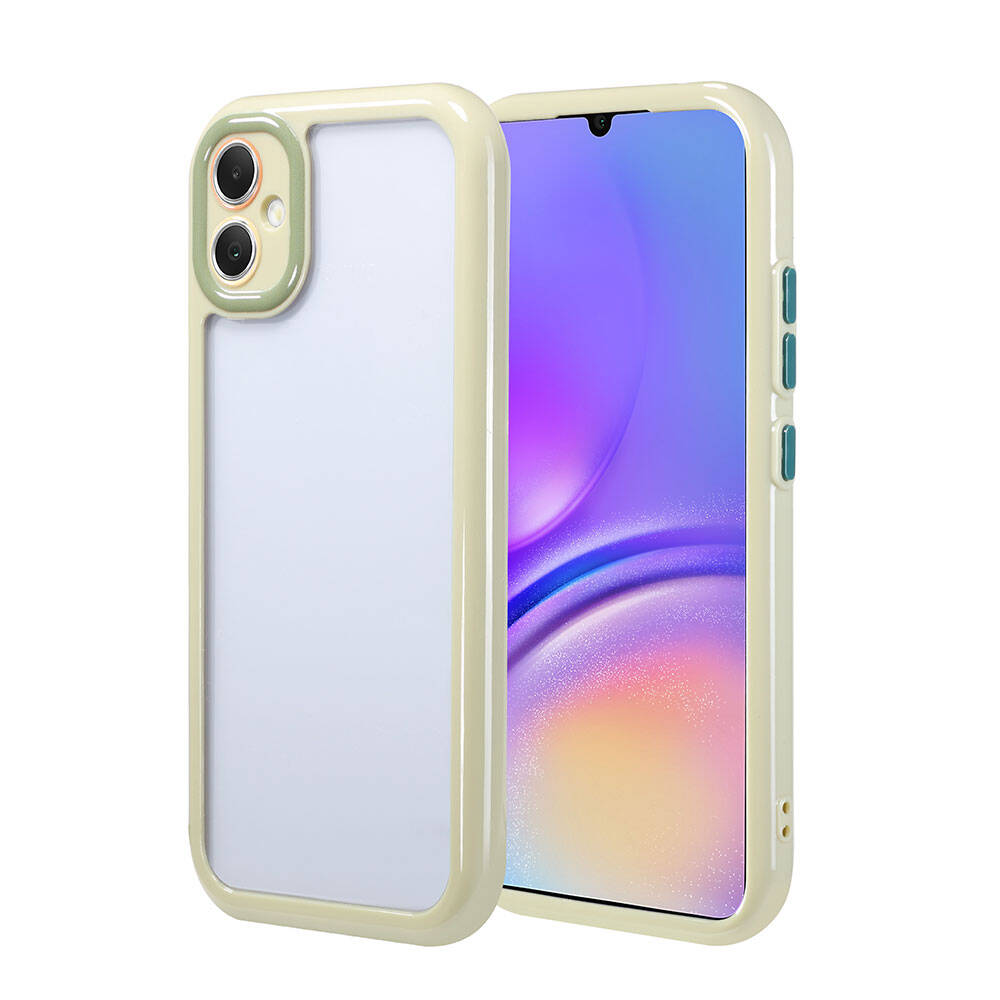 Samsung Galaxy A05 Uyumlu Kılıf Kamera Korumalı Renkli Kenar ve Çerçeve Tasarımlı Zore Vitamin Kapak