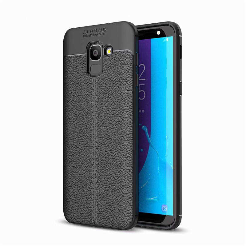 [RNZ-TA11525] Samsung Galaxy J6 Uyumlu Kılıf Zore Niss Silikon Kapak (Siyah)