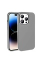 Apple iPhone 14 Pro Max Uyumlu Kılıf M-safe Şarj Özellikli Sıvı Teknolojili Silinebilir Sert Zore Kivi Kapak