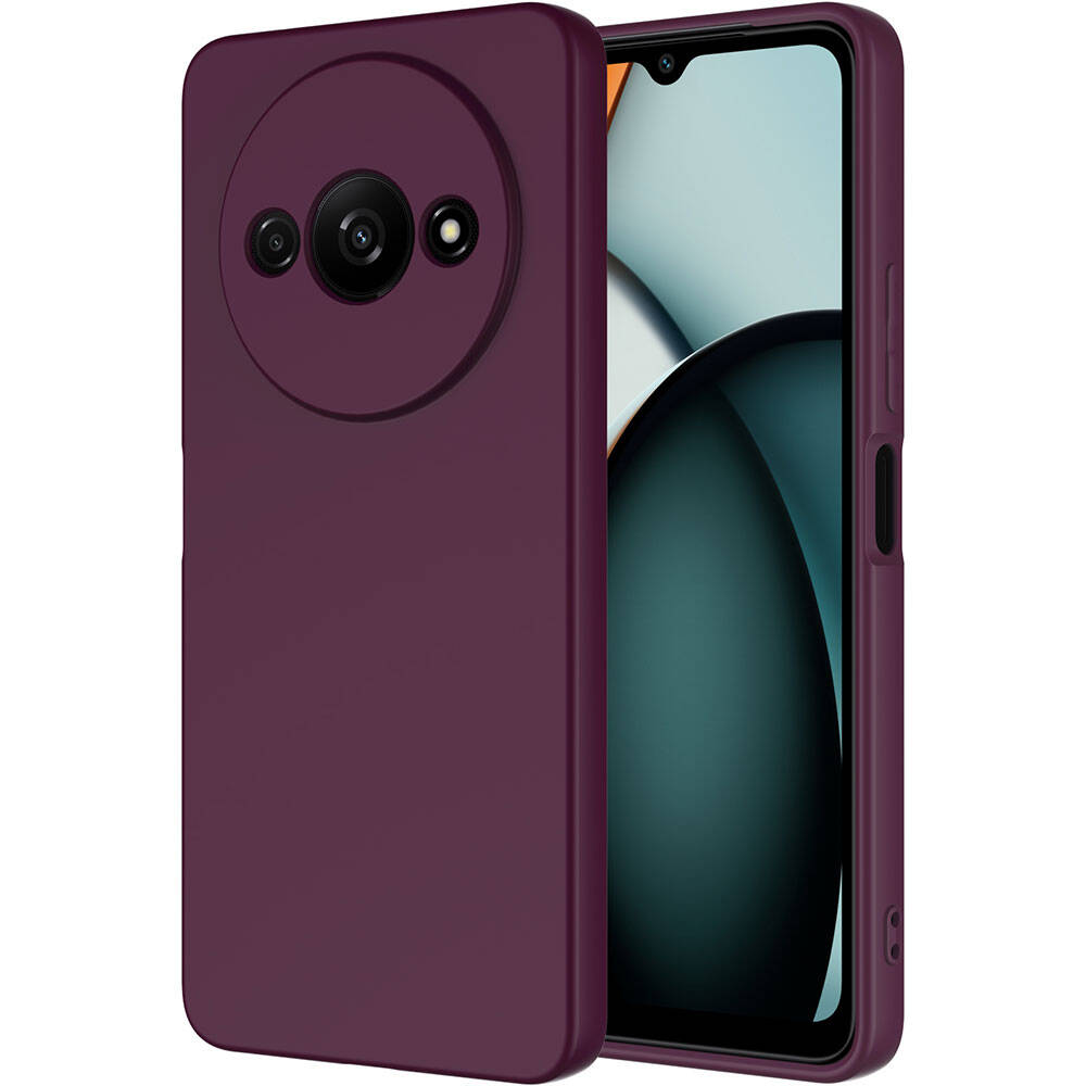 Xiaomi Redmi A3 4G 2024 Uyumlu Kılıf Silikon İçi Yumuşak Soft Yüzey Zore Mara Lansman Kapak