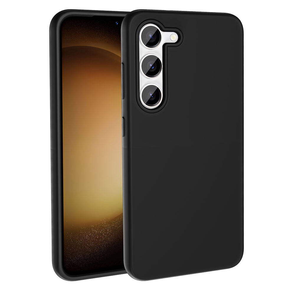 Samsung Galaxy S23 Uyumlu Kılıf M-safe Şarj Özellikli Sıvı Teknolojili Silinebilir Sert Zore Kivi Kapak