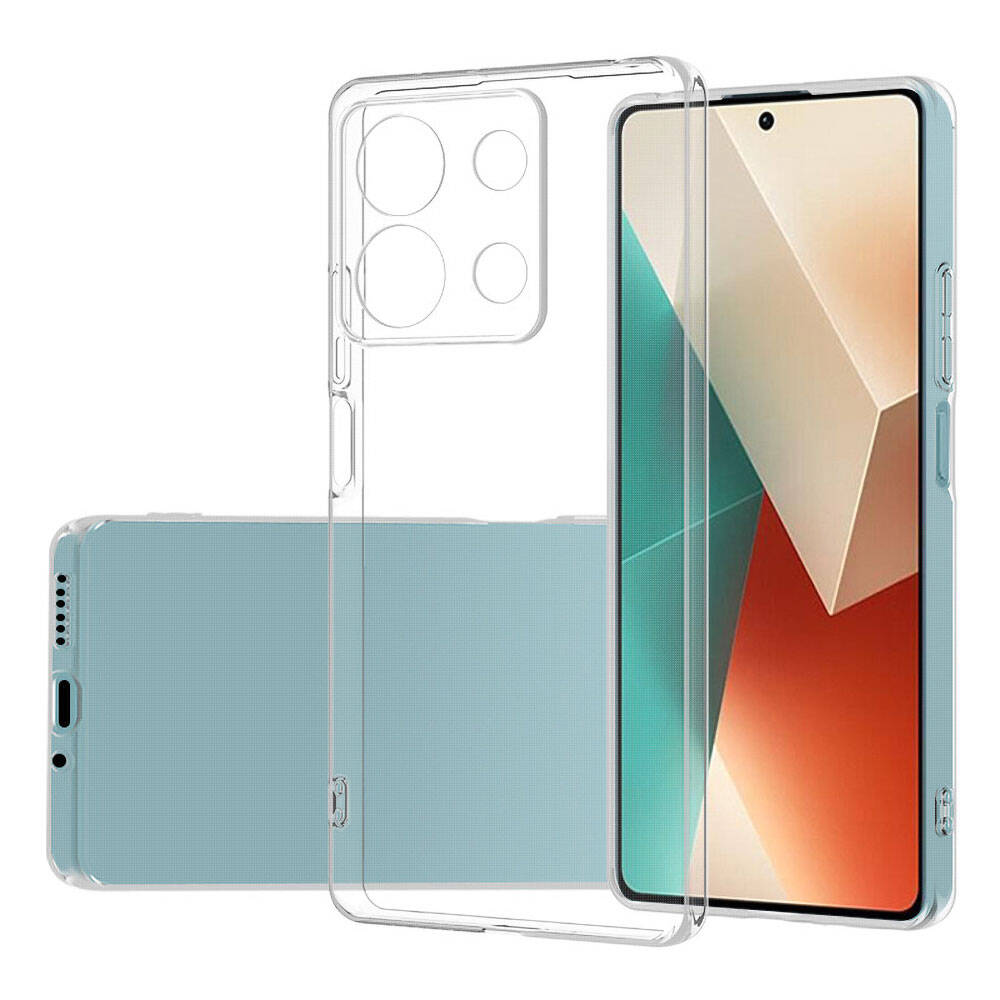[RNZ-TA106208] Xiaomi Redmi Note 13 4G Uyumlu Kılıf Silikon Şeffaf Esnek Yumuşak Zore Süper Silikon Kapak