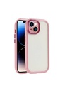 Apple iPhone 14 Uyumlu Kılıf Kamera Korumalı Renkli Kenar ve Çerçeve Tasarımlı Zore Vitamin Kapak