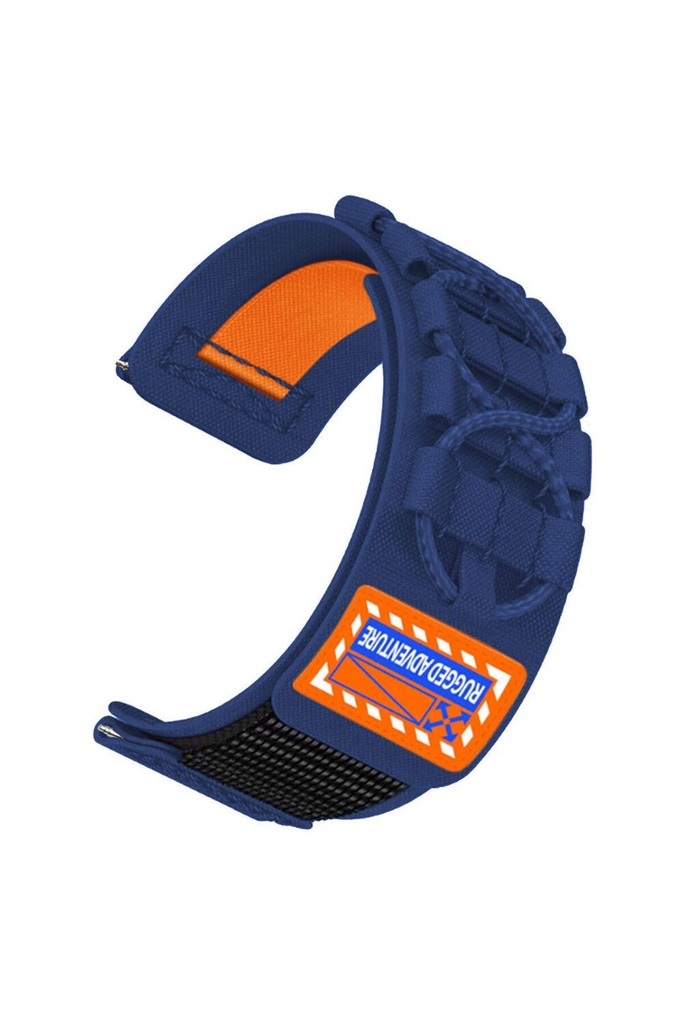 Huawei GT2 42mm Uyumlu Zore KRD-112 20mm Orbital Örgülü Halat Tasarımlı Naylon Kumaş Hasır Kordon