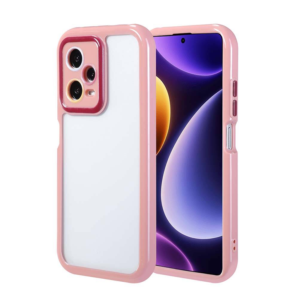 Xiaomi Redmi Note 12 Pro Plus 5G Uyumlu Kılıf Kamera Korumalı Renkli Kenar ve Çerçeve Tasarımlı Zore Vitamin Kapak