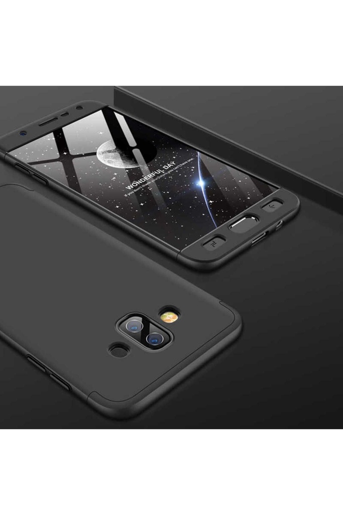 [RNZ-TA11539] Samsung Galaxy J7 Duo Uyumlu Kılıf Zore Ays Kapak (Siyah)