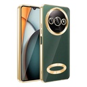 Xiaomi Redmi A3 4G 2024 Uyumlu Kılıf Silikon Kamera Korumalı Renkli Şeritli Logo Gösteren Zore Omega Kapak