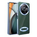 Xiaomi Redmi A3 4G 2024 Uyumlu Kılıf Silikon Kamera Korumalı Renkli Şeritli Logo Gösteren Zore Omega Kapak