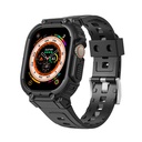 Apple Watch Ultra 49mm Uyumlu Wiwu Wi-WB014 Armor Serisi 2in1 Sert PC Kasa Koruyuculu Silikon Kordon