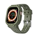 Apple Watch Ultra 49mm Uyumlu Wiwu Wi-WB014 Armor Serisi 2in1 Sert PC Kasa Koruyuculu Silikon Kordon