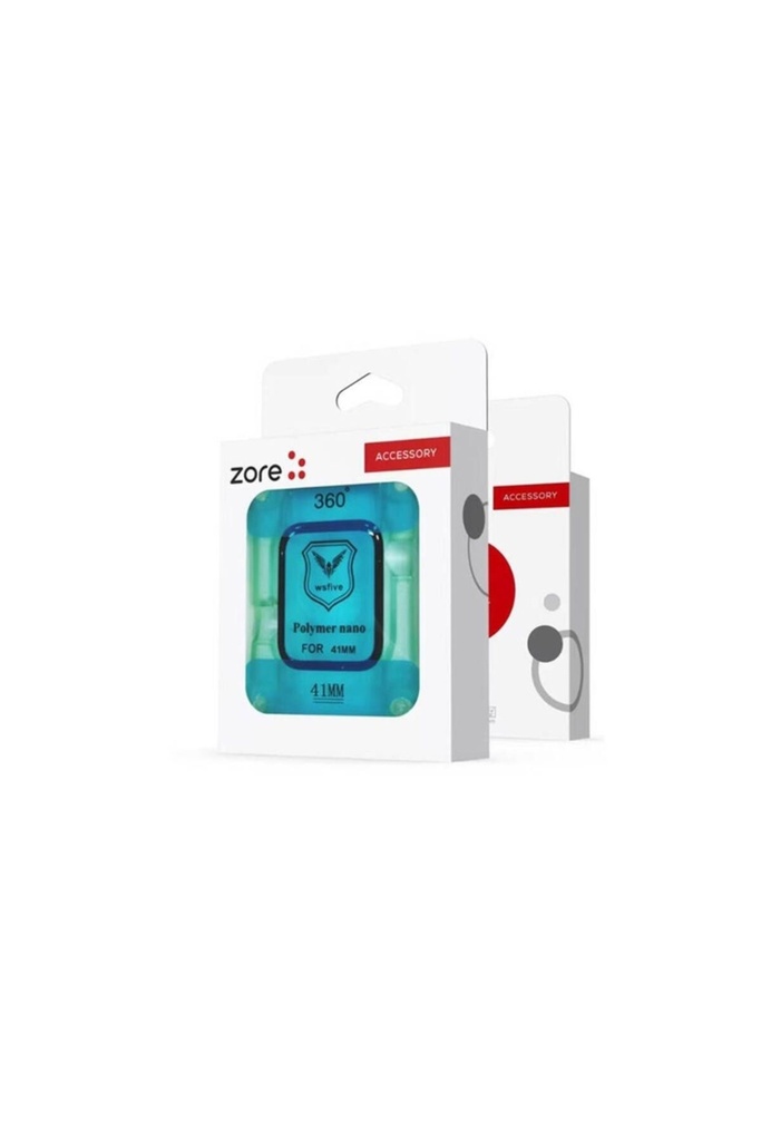 Apple Watch 7 41mm Uyumlu Zore Polymer Nano Ekran Koruyucu + Kolay Uygulama Aparatlı