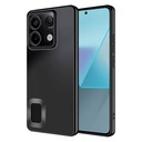 Xiaomi Redmi Note 13 4G Uyumlu Kılıf Silikon Kamera Korumalı Renkli Şeritli Logo Gösteren Zore Omega Kapak