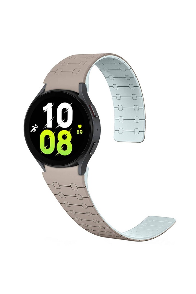 Samsung Galaxy Watch 6 44mm Uyumlu Zore KRD-111 20mm Çizgili Desenli Silikon Kordon