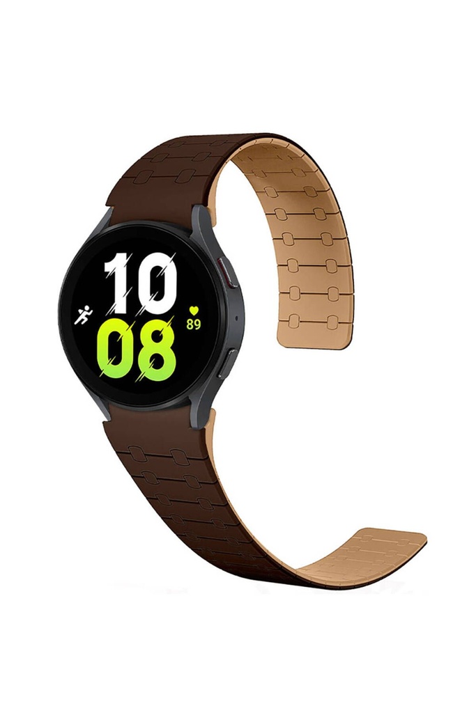 Samsung Galaxy Watch 6 44mm Uyumlu Zore KRD-111 20mm Çizgili Desenli Silikon Kordon