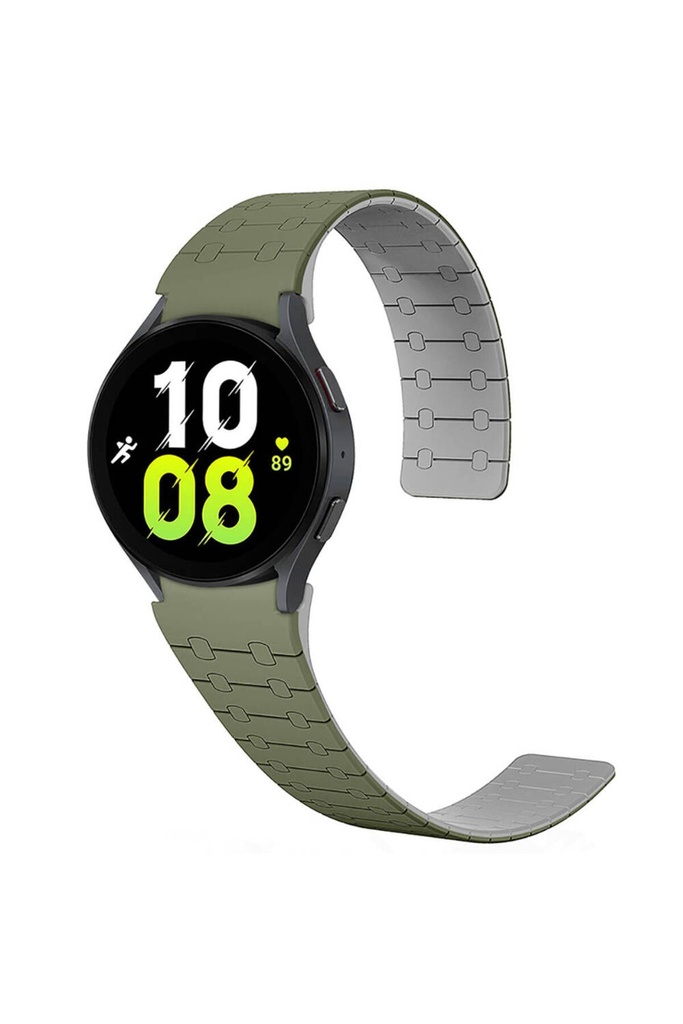 Samsung Galaxy Watch 6 44mm Uyumlu Zore KRD-111 20mm Çizgili Desenli Silikon Kordon