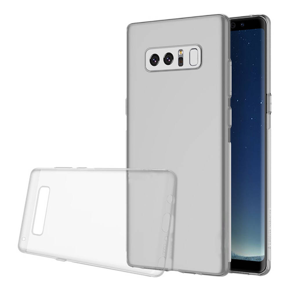 [RNZ-TA106548] Samsung Galaxy Note 8 Uyumlu Kılıf Silikon Şeffaf Esnek Yumuşak Zore Süper Silikon Kapak