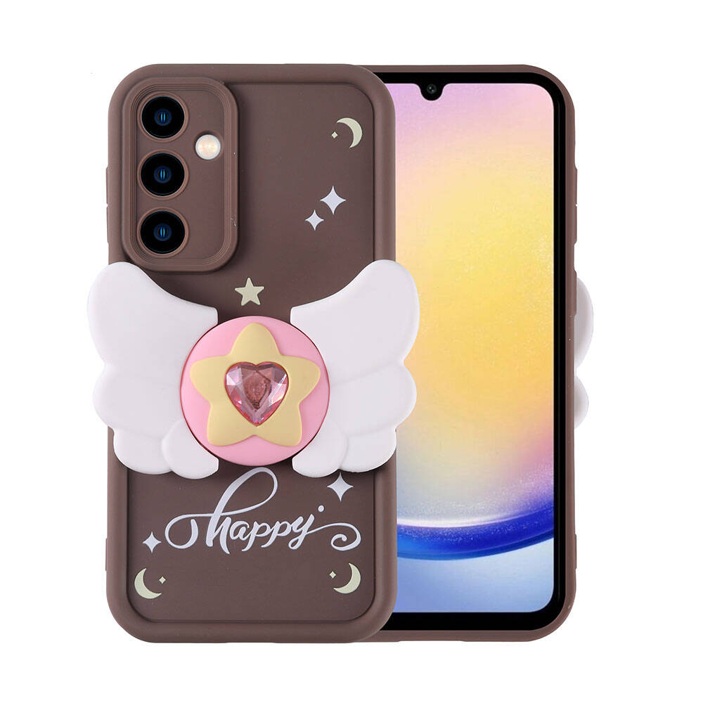 Samsung Galaxy A25 Uyumlu Kılıf Kamera Korumalı Figür Tasarımlı Zore Kapya Kapak