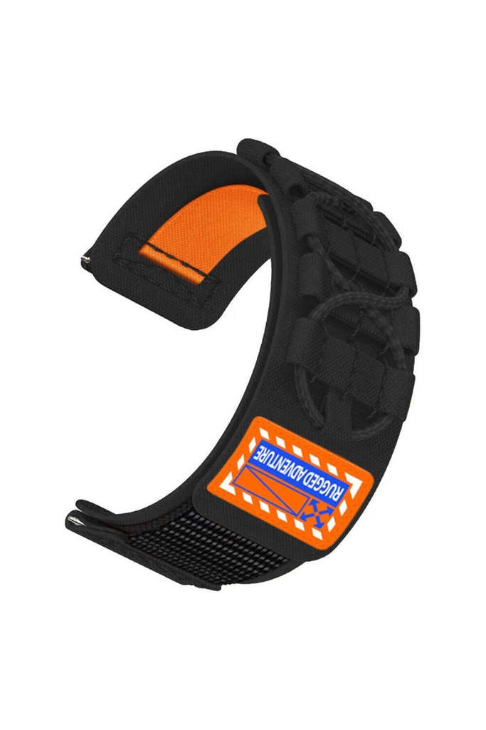 Samsung Galaxy Watch Active 2 40mm Uyumlu Zore KRD-112 20mm Orbital Örgülü Halat Tasarımlı Naylon Kumaş Hasır Kordon