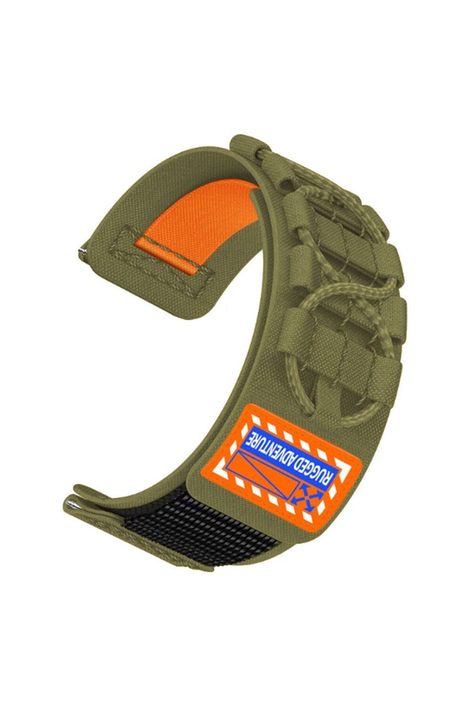 Samsung Galaxy Watch Active 2 40mm Uyumlu Zore KRD-112 20mm Orbital Örgülü Halat Tasarımlı Naylon Kumaş Hasır Kordon
