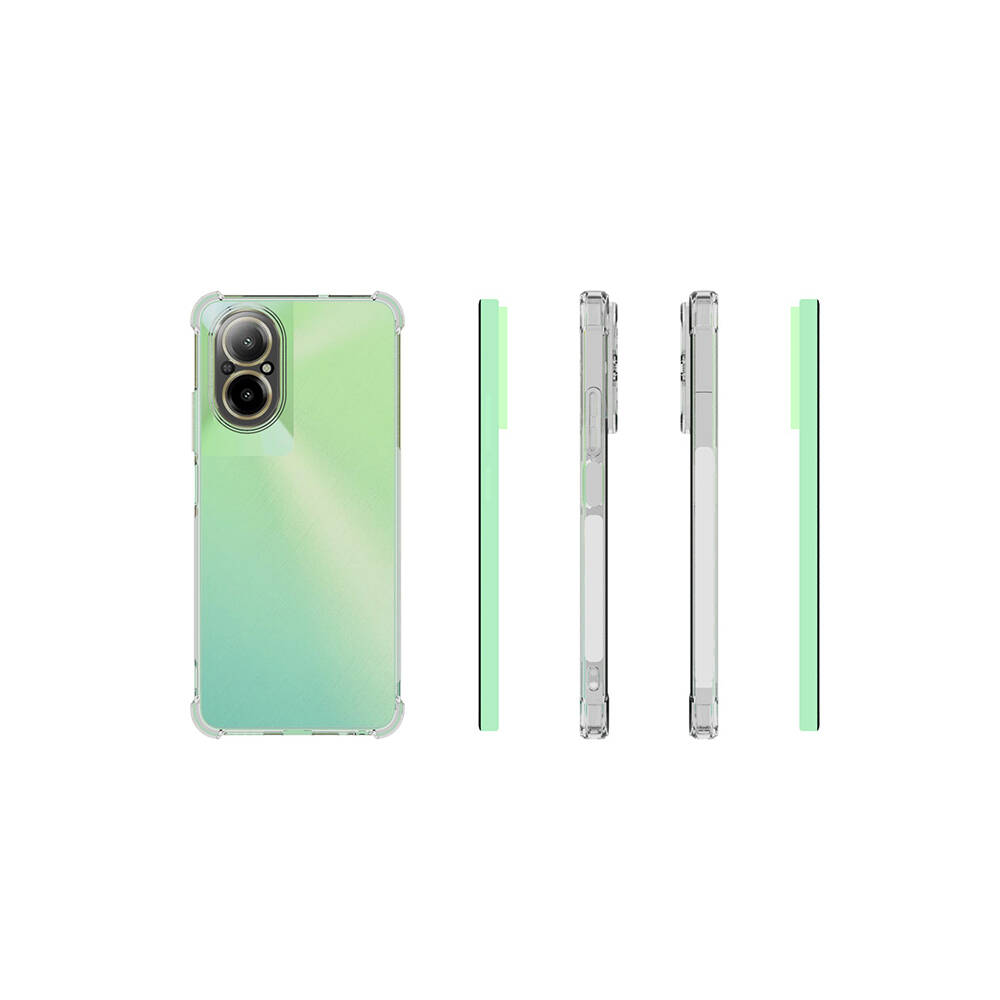 [RNZ-TA106789] Realme 12 Lite Uyumlu Kılıf Sert Silikon Köşe Korumalı Nitro Anti Shock Zore Silikon