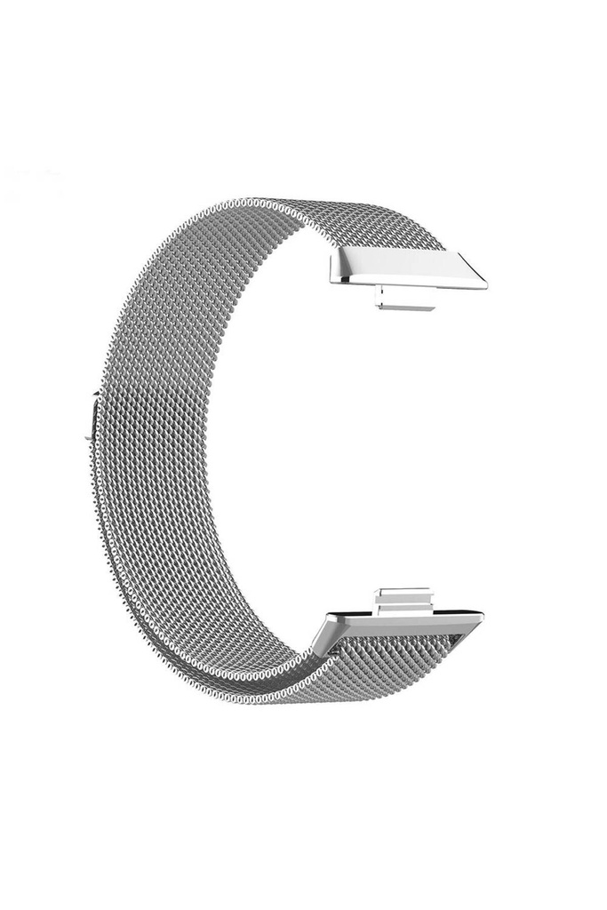 Huawei Watch Fit 3 Uyumlu Kordon Hasır Metal Örgü Mıknatıslı Zore KRD-01 Metal Kayış