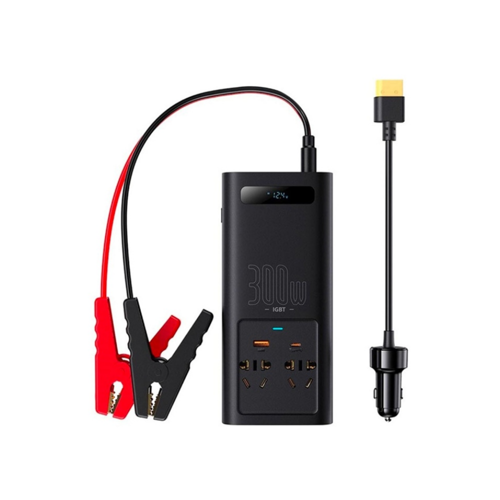 [CGNB010101] Baseus IGBT Power Inverter 300W Ac 220V Araç Içi Çakmak Çevirici Elektrik Dönüştürücü