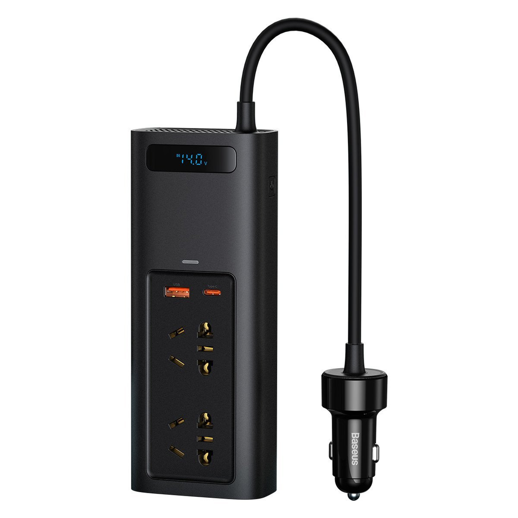 [CRNBQ-A01] Baseus 150W Power Inverter Ac 220V Araç Içi Çakmaklık Çevirici Araç Çakmaklık Priz Dönüştürücü