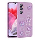 Samsung Galaxy M34 5G Uyumlu Kılıf Kabartma Figürlü Parlak Zore Toys Silikon Kapak