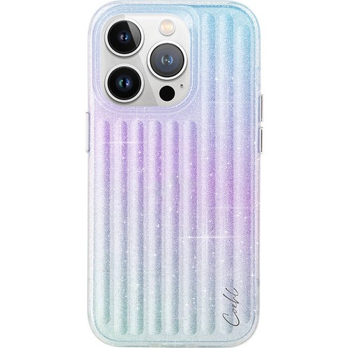 Apple iPhone 15 Pro Uyumlu Kılıf Parlayan Arka Yüzey Coehl Linear Kapak
