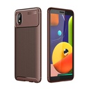 Samsung Galaxy A01 Core Uyumlu Kılıf Silikon Karbon Tasarımlı Esnek Zore Negro Kapak