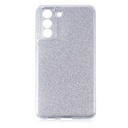 Samsung Galaxy S21 FE Uyumlu Kılıf Sert Silikon Simli Desenli Zore Shining Silikon