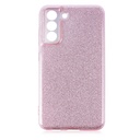 Samsung Galaxy S21 FE Uyumlu Kılıf Sert Silikon Simli Desenli Zore Shining Silikon