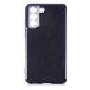 Samsung Galaxy S21 FE Uyumlu Kılıf Sert Silikon Simli Desenli Zore Shining Silikon