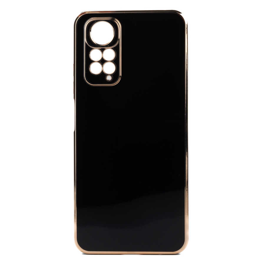 [RNZ-TA73074] Xiaomi Redmi Note 11S Global Uyumlu Kılıf Silikon Renkli Şeritli Yumuşak Zore Bark Kapak (Siyah)