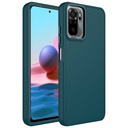 Xiaomi Redmi Note 10S Uyumlu Kılıf Metal Çerçeve ve Buton Tasarımlı Silikon Zore Luna Kapak