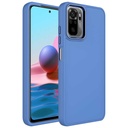 Xiaomi Redmi Note 10S Uyumlu Kılıf Metal Çerçeve ve Buton Tasarımlı Silikon Zore Luna Kapak