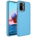Xiaomi Redmi Note 10S Uyumlu Kılıf Metal Çerçeve ve Buton Tasarımlı Silikon Zore Luna Kapak