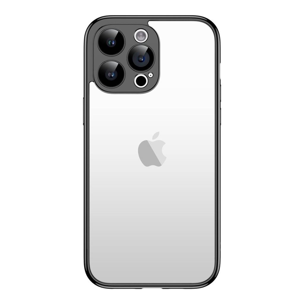 [RNZ-TA95823] Apple iPhone 15 Pro Max Uyumlu Kılıf Zore Kamera Korumalı Bontez Bumper (Siyah)