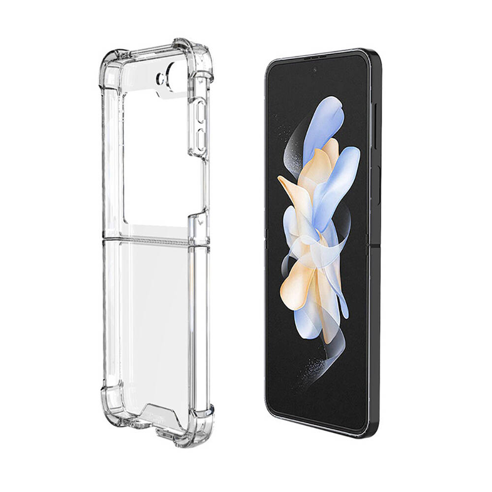 [RNZ-TA107389] Samsung Galaxy Z Flip 6 Uyumlu Kılıf Sert Silikon Köşe Korumalı Nitro Anti Shock Zore Silikon Kapak