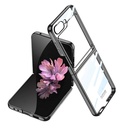 Samsung Galaxy Z Flip 6 Uyumlu Kılıf Sert PC Zore Full Camlı Luxury Zore Kıpta Kapak