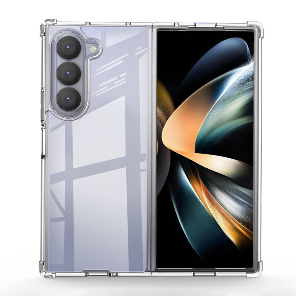 [RNZ-TA107390] Samsung Galaxy Z Fold 6 Uyumlu Kılıf Sert Silikon Köşe Korumalı Nitro Anti Shock Zore Silikon Kapak