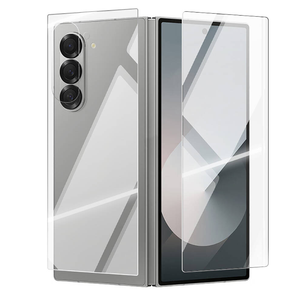 [RNZ-TA107379] Samsung Galaxy Z Fold 6 Uyumlu Ekran Filmi Zore Etnaa 2in1 Cam Ekran Koruyucu
