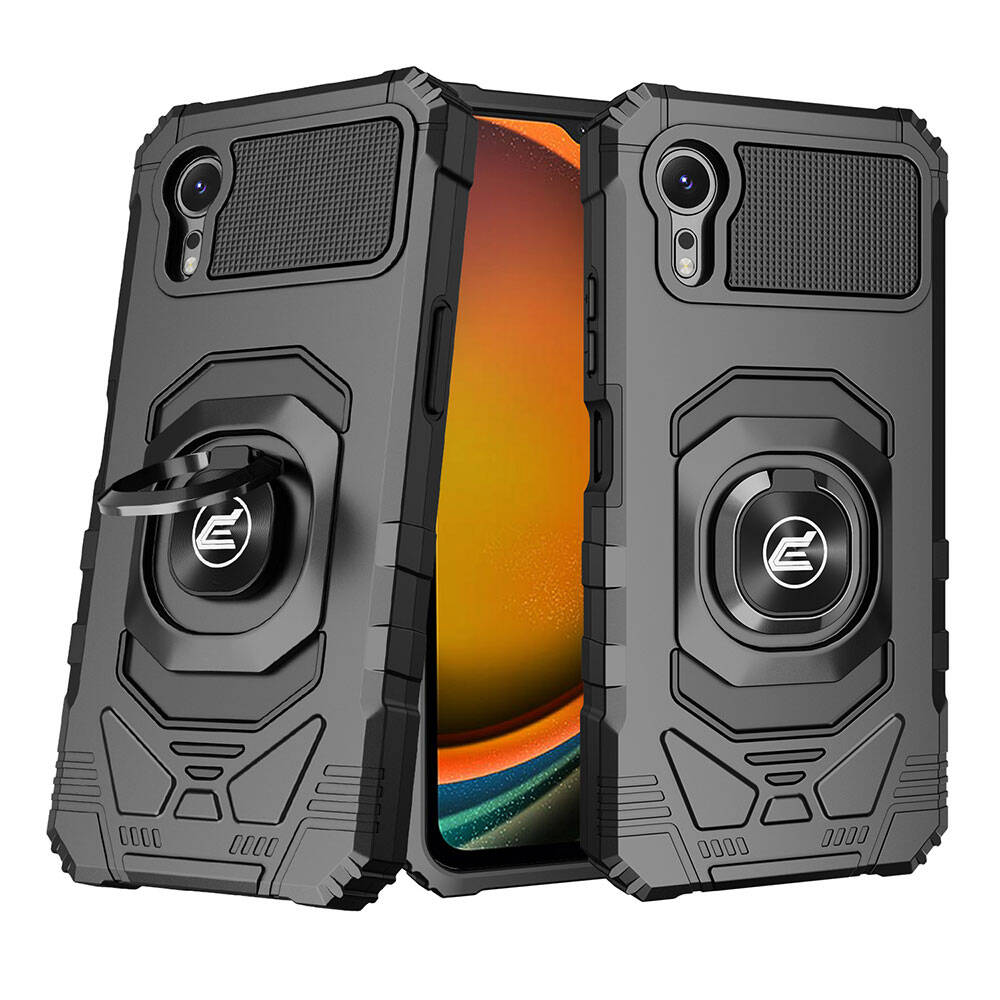 Samsung Galaxy Xcover 7 Pro Uyumlu Kılıf Sert Silikon Yüzüklü Zore Vega Blok Kapak