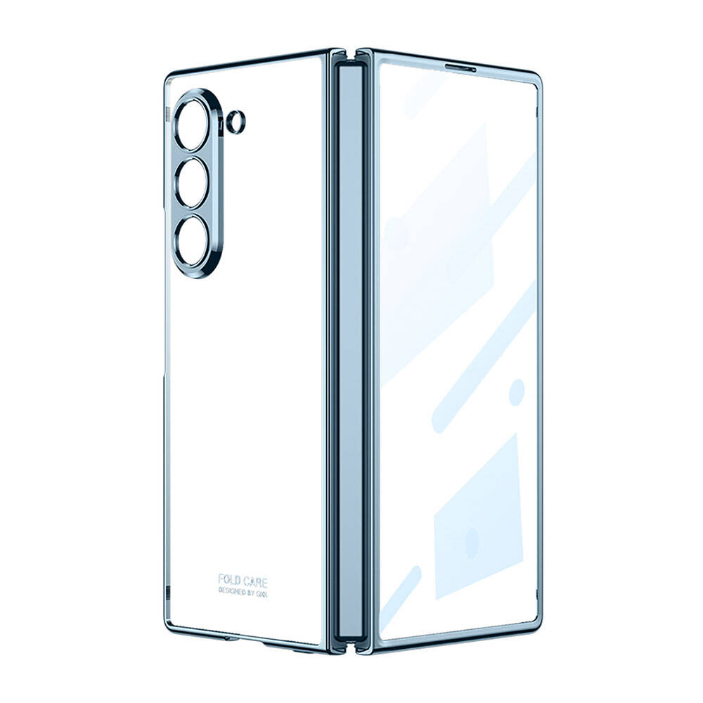 Samsung Galaxy Z Fold 6 Uyumlu Kılıf Sert PC Zore Full Camlı Kıpta Kapak