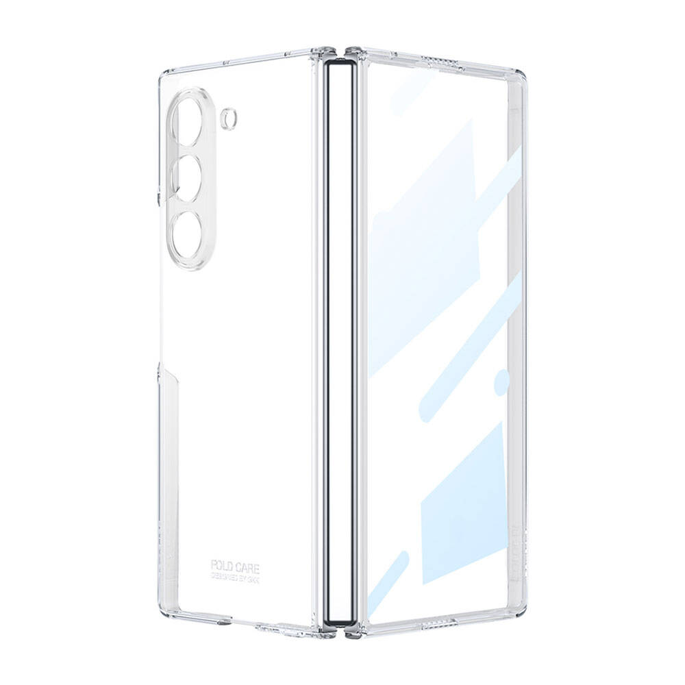 Samsung Galaxy Z Fold 6 Uyumlu Kılıf Sert PC Zore Full Camlı Kıpta Kapak