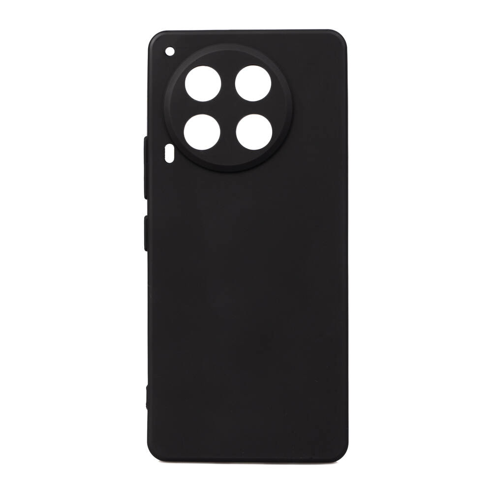 [RNZ-TA107436] Tecno Camon 30 Uyumlu Kılıf Silikon Yumuşak Esnek Zore Biye Kapak (Siyah)