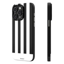 Apple iPhone 15 Pro Uyumlu Kılıf M-safe Şarj Özellikli Youngkit Striped Piano Keys Serisi Kapak