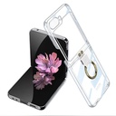 Samsung Galaxy Z Flip 6 Uyumlu Kılıf Sert PC Yüzüklü Şık Tasarım Zore Kıpta Kapak