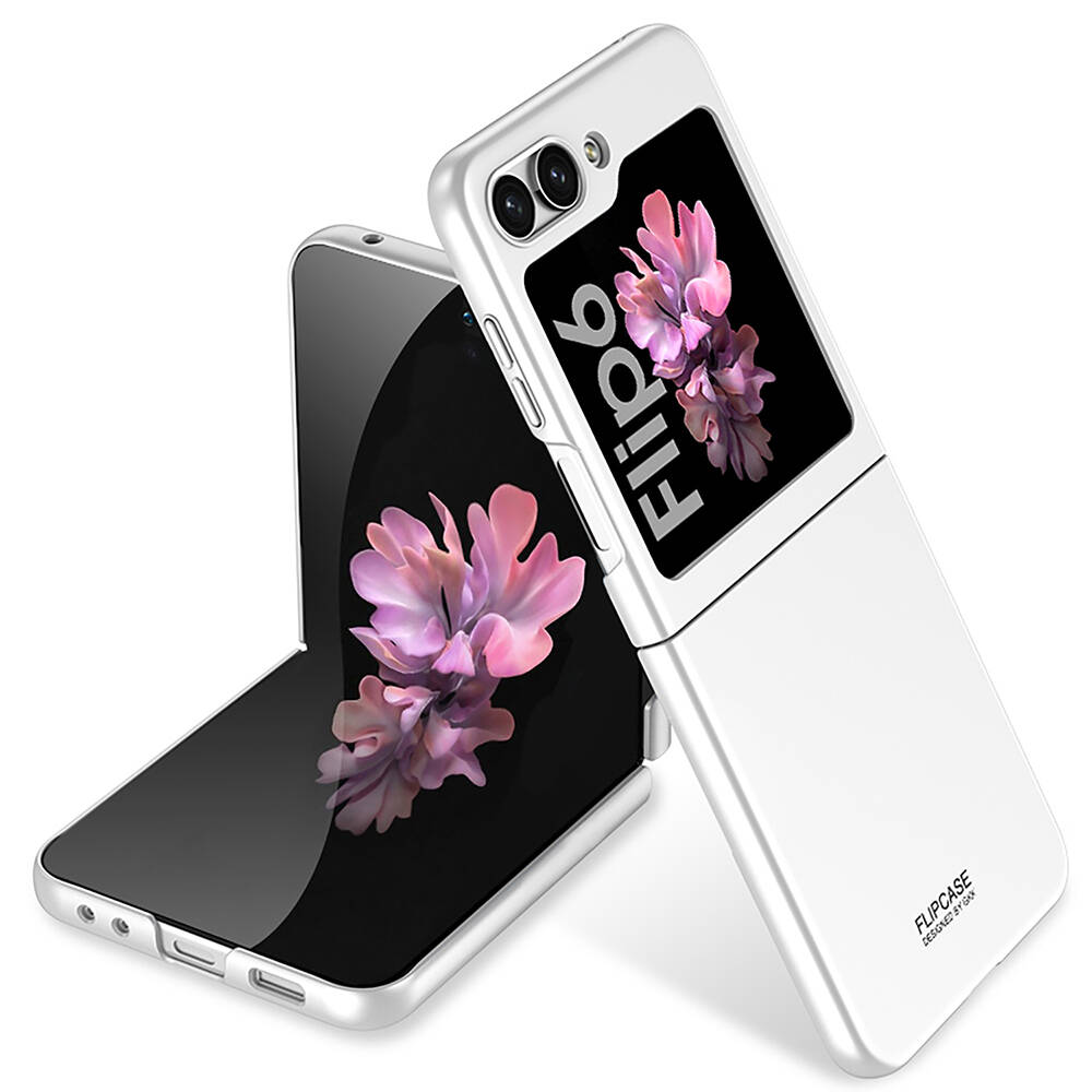 Samsung Galaxy Z Flip 6 Uyumlu Kılıf Sert Kıpta Tam Korumalı Zore Kapak