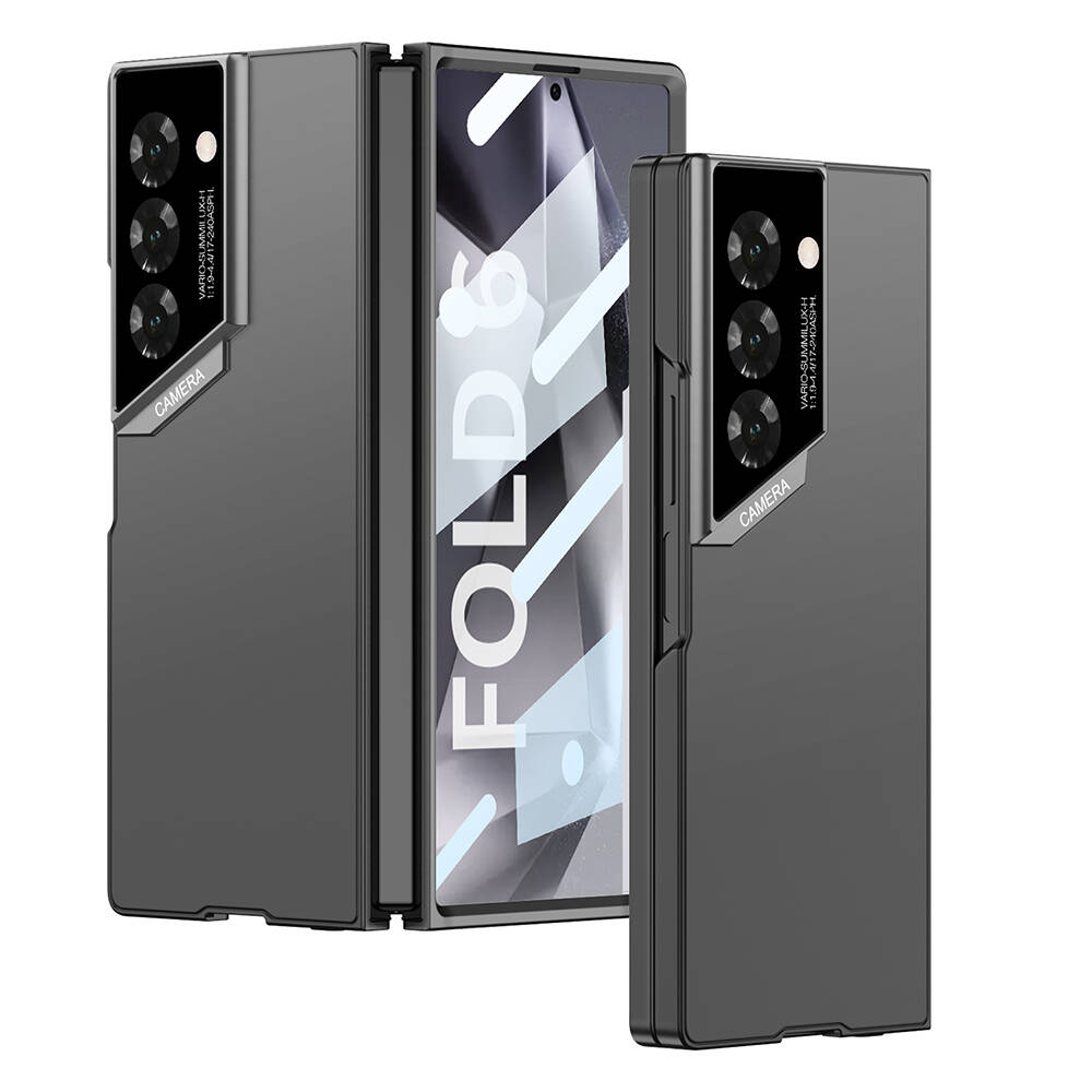 [RNZ-TA107530] Samsung Galaxy Z Fold 6 Uyumlu Kılıf Ultra İnce Kamera Korumalı Sert Rubber Zore 3. Seri Procase Kapak (Siyah)
